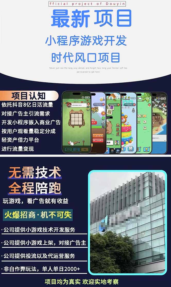 图片[1]-2025最热抖音项目 Ai时代风口项目小程序游戏开发 实测单个游戏日收入1800+-清风网创资源站