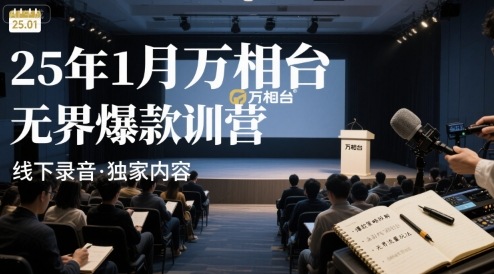 25年1月万相台无界爆款特训营线下录音-清风网创资源站