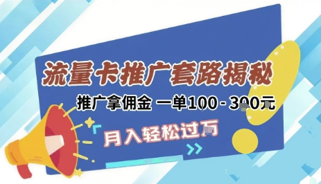2025年外面卖1500的流量卡项目最新玩法，绿色无门槛对新手非常友好，日入3张+-清风网创资源站