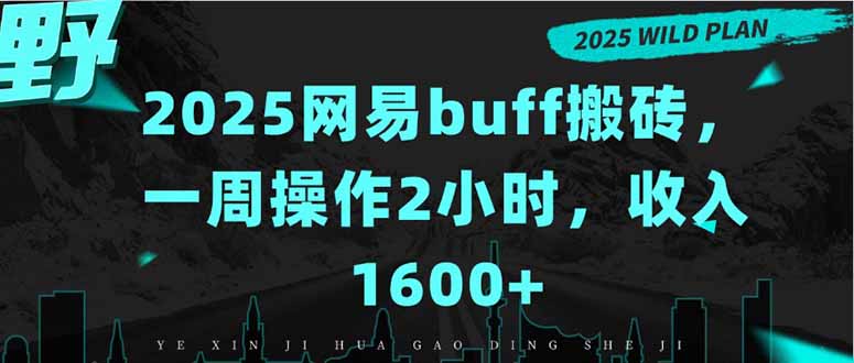 2025网易buff搬砖，一周操作2小时，收入1600+-清风网创资源站