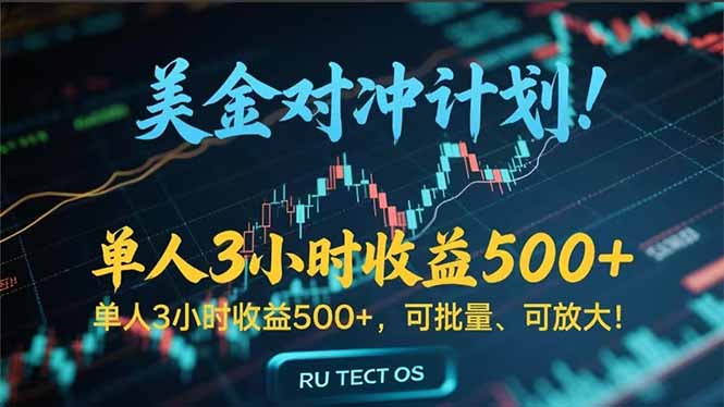 长久稳定的撸美金项目，平均3小时收入 500+，可公司实地考察实地操作！-清风网创资源站
