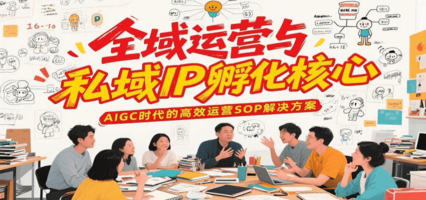 全域运营与私域IP孵化核心，AIGC时代的高效运营SOP解决方案-清风网创资源站