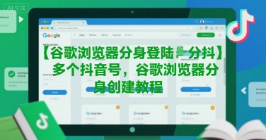 谷歌浏览器分身登陆多个抖音号，谷歌浏览器分身创建教程-清风网创资源站