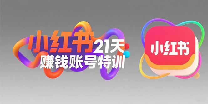 小红书21天赚钱账号特训：黄金定位技巧，高转粉文案创作，科学引流策略-清风网创资源站