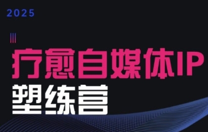 2025治愈自媒体IP训练营，专为疗愈领域从业者打造-清风网创资源站