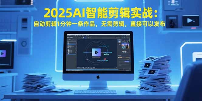 2025AI智能剪辑实战：自动剪辑1分钟一条作品，无需剪辑，直接可以发布-清风网创资源站