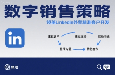 数字销售策略领英LinkedIn外贸精准客户开发-清风网创资源站