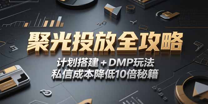 2025小红书聚光投放全攻略，计划搭建+DMP玩法，私信成本降低10倍秘籍-清风网创资源站