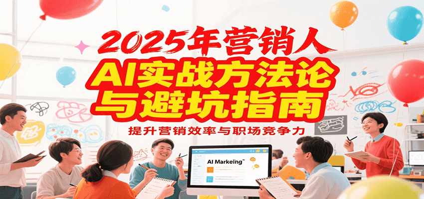 2025年营销实战方法论与避坑指南，利用AI提升营销效率与职场竞争力-清风网创资源站