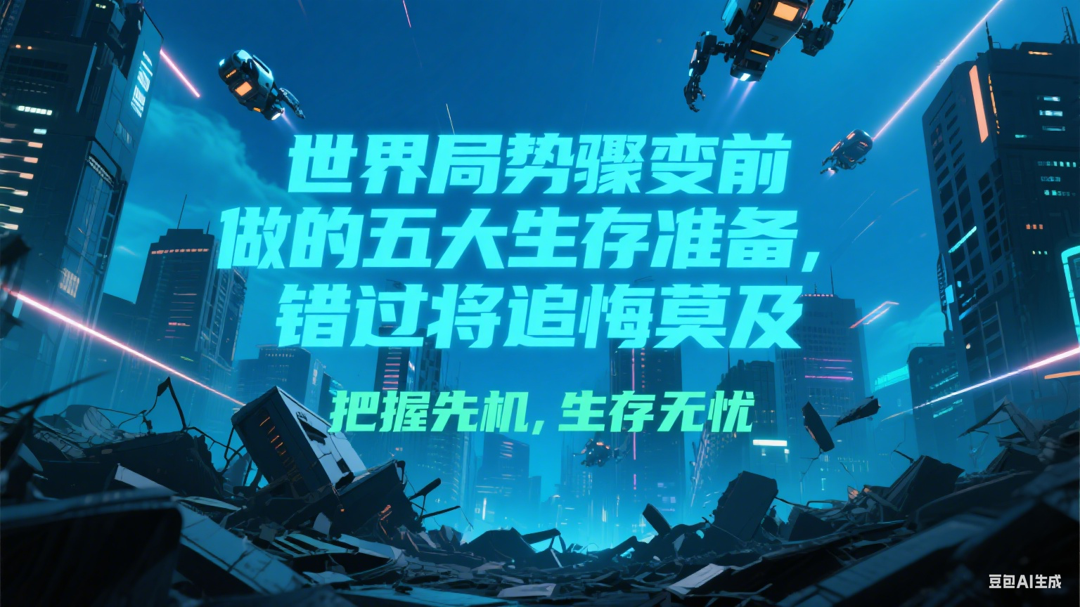 付费文章《世界局势骤变前必做的五大生存准备，错过将追悔莫及》-清风网创资源站