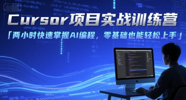 Cursor项目实战训练营，两小时快速掌握AI编程，零基础也能轻松上手-清风网创资源站