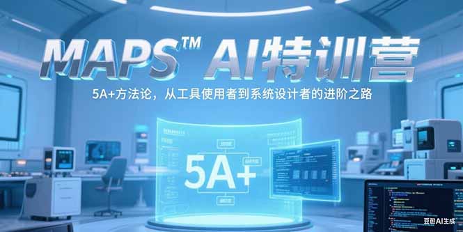 MAPSAI特训营，掌握 5A+方法论，从工具使用者到系统设计者的进阶之路-清风网创资源站